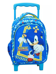 Sonic a sündisznó gurulós ovis hátizsák 30cm