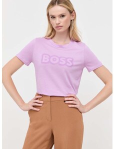 Boss Orange pamut póló BOSS ORANGE rózsaszín