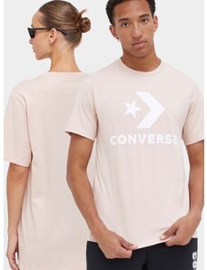 Converse pamut póló rózsaszín, nyomott mintás