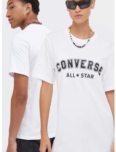 Converse pamut póló fehér, nyomott mintás