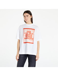Női póló Calvin Klein Jeans Slogan Boyfriend T-Shirt White
