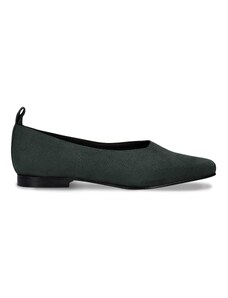 Nae Vegan Shoes Melita Green Vegan Ballerina Flat Heel