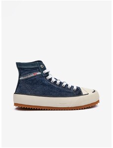 Blue ankle sneakers with suede details Diesel Principia - Men's