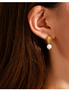 Carla Krém-arany színű fülbevaló Pearl