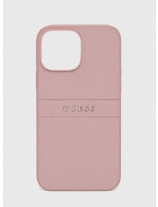 Guess telefon tok iPhone 13 Pro Max 6,7 rózsaszín