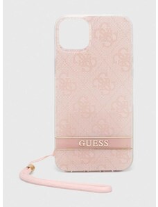 Guess telefon tok iPhone 14 Plus 6,7" rózsaszín