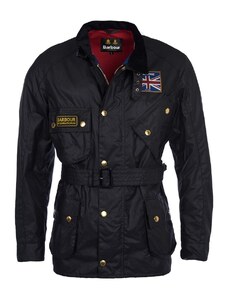 Barbour International Union Jack viaszolt kabát