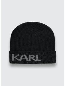 Karl Lagerfeld sapka gyapjú keverékből fekete