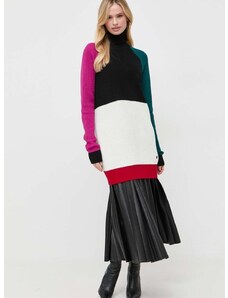 Karl Lagerfeld gyapjú pulóver női, garbónyakú