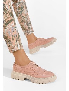 Zapatos Henise v3 rózsaszín női brogue cipő