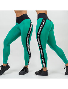 NEBBIA - Női magas derekú fitness leggings ICONIC 209 (green)
