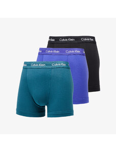 Boxeralsó Calvin Klein Cotton Stretch Classic Fit Trunk 3-Pack Spectrum Blue/ Black/ Atlantic Deep