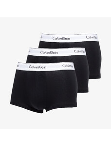 Boxeralsó Calvin Klein Modern Cotton Stretch Low Rise Trunk 3-Pack Black/ White