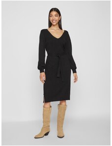 Black Women's Sweater Dress VILA Ril - Women