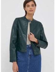 Pepe Jeans rövid kabát női, zöld, átmeneti