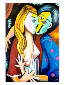 Inne olajfesték reprodukció Pablo Picasso, Pocałunek, 60 x 90 cm