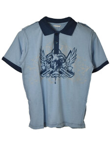 Ea kék, mintás fiú ingpóló – 146