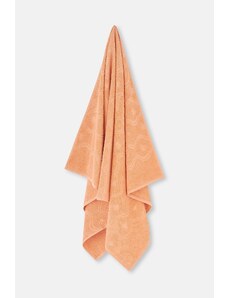 Dagi Orange Zigzag Textured Solid Color Towel 85X150