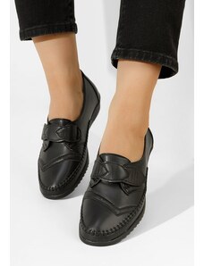 Zapatos Avirea fekete női mokaszín