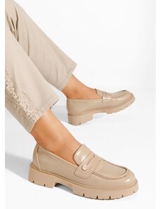 Zapatos Airesa khaki női mokaszín