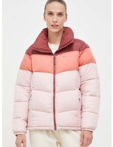 Columbia rövid kabát Puffect női, rózsaszín, téli