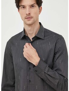 Calvin Klein ing férfi, galléros, fekete, slim
