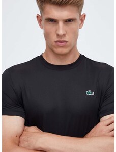 Lacoste t-shirt fekete, férfi, sima