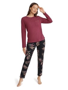 Henderson Garden női pizsama, sötét rózsaszín