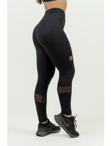 NEBBIA Női formáló push-up leggings INTENSE Heart-Shaped 843 - FEKETE/ARANY