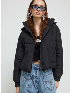 Moschino Jeans rövid kabát női, fekete, téli