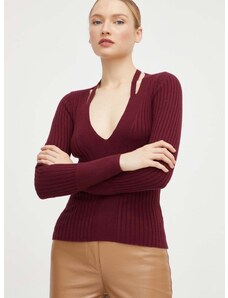 Guess pulóver könnyű, női, bordó