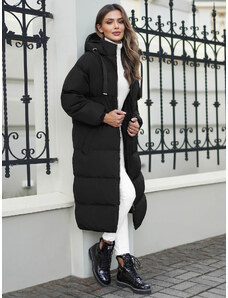 Női téli kabát fekete OZONEE JS/5M3163/392Z
