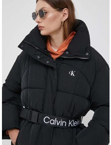Calvin Klein Jeans rövid kabát női, fekete, téli