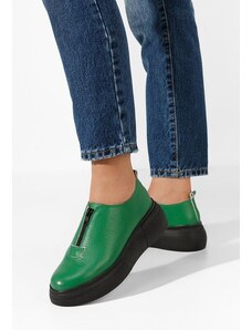 Zapatos Amaera zöld fűzős női cipő