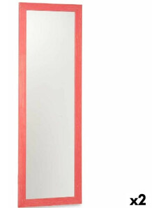 Falitükör Rózsaszín Fa MDF 48 x 150 x 2 cm (2 egység)