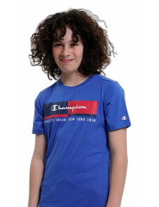 Gyermek rövidujjú póló Champion Crewneck Kék