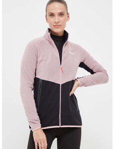 Salewa sportos pulóver Paganella rózsaszín, sima