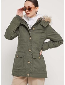 Hollister Co. rövid kabát női, zöld, átmeneti
