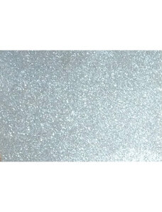 Kreatív dekorgumilap öntapadós 20x30 cm 2 mm glitteres ezüst