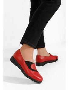 Zapatos Janora piros fűzős női cipő