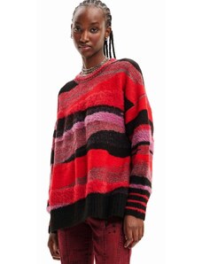 Desigual pulóver női, piros
