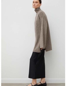 By Malene Birger gyapjú pulóver könnyű, női, bézs, garbónyakú