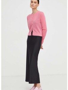 American Vintage gyapjú pulóver Gilet rózsaszín, női, könnyű