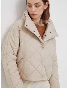 Sisley rövid kabát női, bézs, átmeneti, oversize