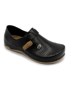 Leon Comfortstep 959 fekete női bőr cipő 36-41 (munkavédelmi)