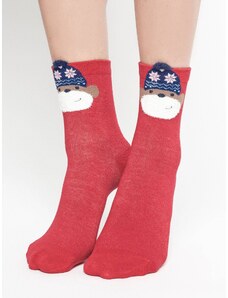 Yups Socks with application monkey in a hat with red stars