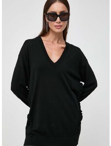 Pinko gyapjú pulóver könnyű, női, fekete, 101993.A189