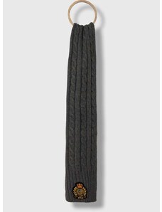 Lauren Ralph Lauren sál gyapjú keverékből szürke, nyomott mintás