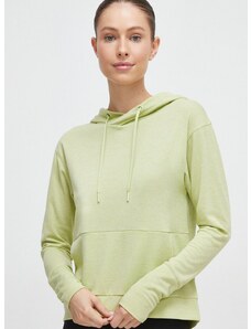 Helly Hansen sportos pulóver Lifa Tech zöld, női, sima, kapucnis, 33977