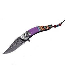 IZMAEL Indian Outdoor összecsukható kés-Lila KP27784